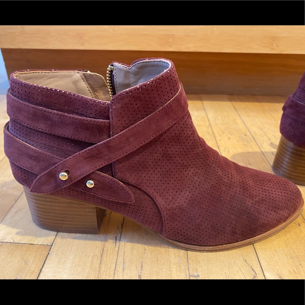 Size 8, Anthropologie booties, only slightly worn